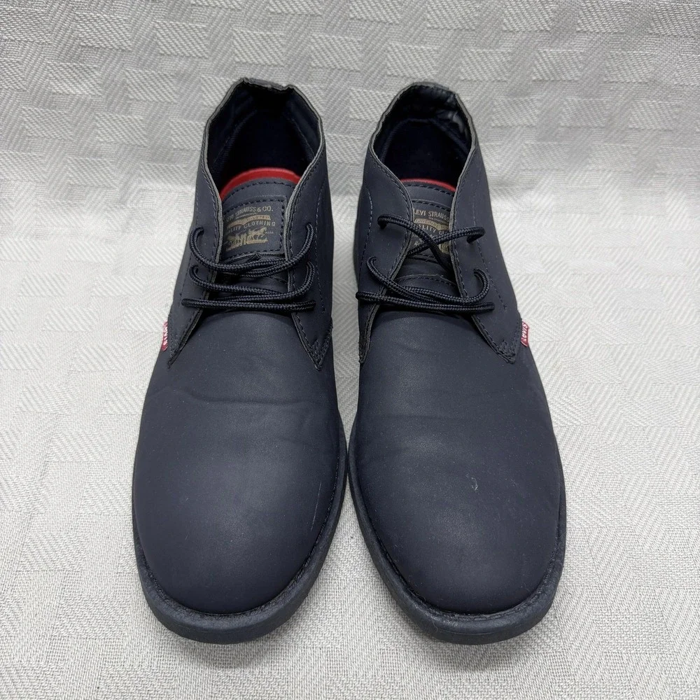 Levi's Chukka Boots Mens Size 9.5 Black Synthetic Upper Casual Lace Up 51801509U